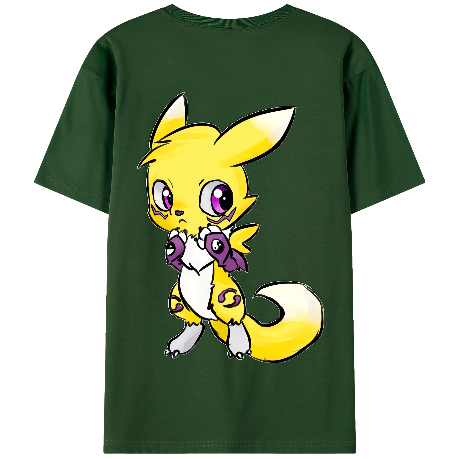 （画像用） Digimon デジタルモンスター/デジモン 綿100％半袖Tシャツ（背面プリント）